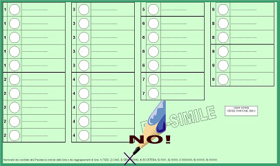 Esempio di voto espresso correttamente